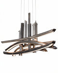 **Moderne hanglamp met abstracte vormen en LED-verlichting**